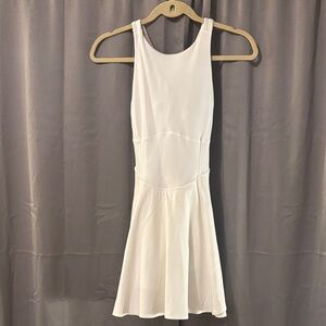 lululemon athletica Elegant White Backless Dress